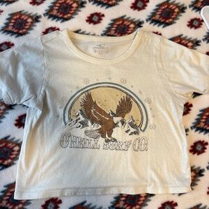 O'Neill White Graphic Crop Top